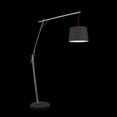 Lightstar 808717 (MJ623-1BL) 2 КОР!!! Торшер SESSO 1х40W E27 ЧЕРНЫЙ/ТКАНЬ (в комплекте)
