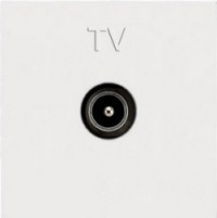 N2250.7 BL - Механизм ТВ розетки, простой, 2-модульный, серия Zenit, цвет альпийский белый - 2CLA225070N1101