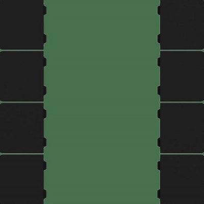 GVS CHKAM-08/55.1.01 Клавиши для CHPBD, 8 шт. черный матовый