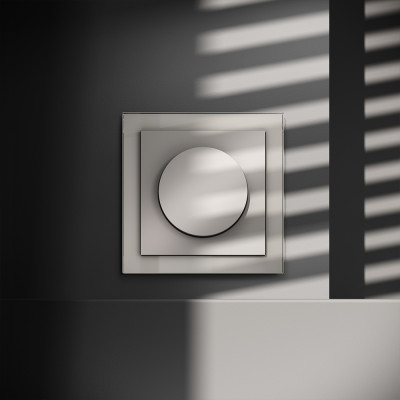 Светорегулятор встраиваемый VOLTUM S70 поворотно-нажимной 600 Вт, (кашемир), VLS070303