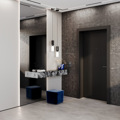 Рамка стеклянная VOLTUM S70 на 2 поста, (графит, стекло), VLS110207