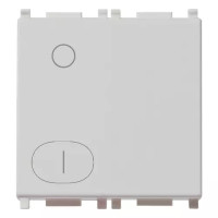 Vimar Выключатель 2P 16А - 2 модуля, серебро, 14015.2.SL