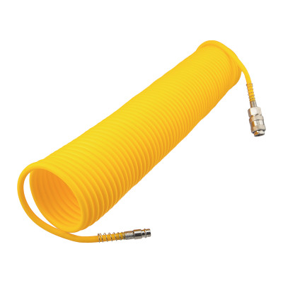 Шланг спиральный для компрессора, с быстросъемным соединением, 15м KRANZ, KR-16-1173