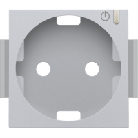 Niko Home Control Серебро Накладка розетки Zigbee, 121-66930