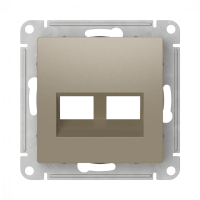 ATN000590 - ATLASDESIGN НАКЛАДКА двойная для информационных функций типа Keystone, ШАМПАНЬ, Systeme Electric