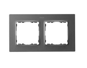 Simon Рамка на 2 поста цвета матовый титан S82 Concept, 8200627-096