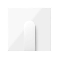 Simon 10002051-130 Накладка широкого вывода кабеля цвета белый глянец S100