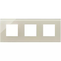 Vimar Накладка на Eikon Exe на 6 модулей (2+2+2) расстояние между центрами 71мм, белая конопля, 22644.72 Vimar Накладка на Eikon Exe на 6 модулей (2+2+2) расстояние между центрами 71мм, белая конопля, 22644.72