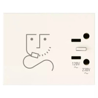 Vimar Розетка для электробритвы 230V белая, 30290.B