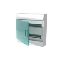 41P18X22 - Бокс настенный Mistral41 36М зеленая дверь(без клемм)2ряда