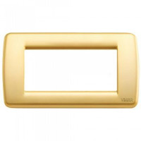 Vimar Накладка для 4 модулей RONDO металл матовое золото, 16754.33