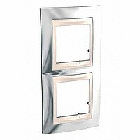 ХАМЕЛЕОН РАМКА 2-постовая, вертикальная, БЕЖЕВЫЙ/ СЕРЕБРО