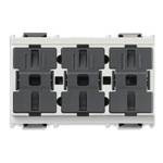 Vimar Три кнопки простые + реле, белые, 16985.B