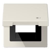 Рамка с подпружиненной крышкой для USB-механизмов, с центральной платой, LS990BFKLUSB