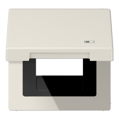 Рамка с подпружиненной крышкой для USB-механизмов, с центральной платой, LS990BFKLUSB