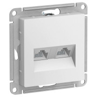 IRIDIUM Розетка компьютерная RJ 45x2, с двумя разьемами, категории 5Е. Цвет белый , M0601 IRIDIUM Розетка компьютерная RJ 45x2, с двумя разьемами, категории 5Е. Цвет белый , M0601