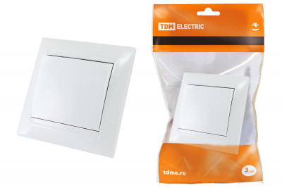 Выключатель 1 кл. 10А белый "Лама" TDM Electric, SQ1815-0001