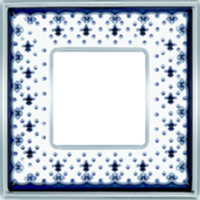 FD01341NECB Fede Vintage Porcelain Рамка 1-ная, Black Lys-Bright Chrome