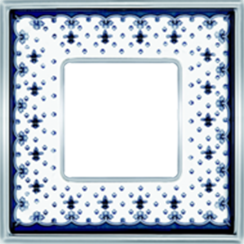 FD01341NECB Fede Vintage Porcelain Рамка 1-ная, Black Lys-Bright Chrome