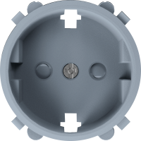 Donel D16 матовый серый Накладка для розетки Schuko с заземлением, со шторками 16A 250 В~, DO22040