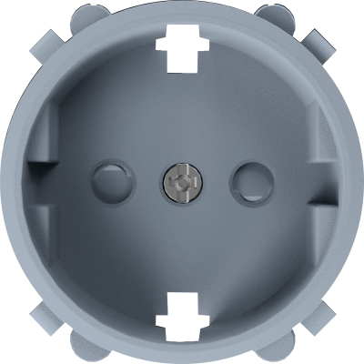 Donel D16 матовый серый Накладка для розетки Schuko с заземлением, со шторками 16A 250 В~, DO22040