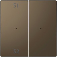 D-Life PlusLink Клавиша 2-ная с S1/S2, без символов, мокко