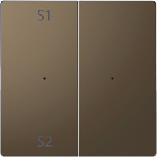 D-Life PlusLink Клавиша 2-ная с S1/S2, без символов, мокко