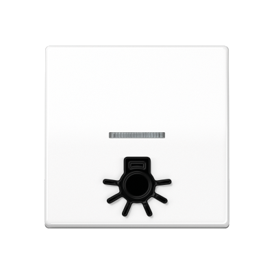 Клавиша с окошком для подсветки и символом "свет"; белая, AS591L1KO5WW