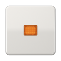 Клавиша с оранжевым окошком для выключателя с подсветкой; светло-серая, CD590KOLG Клавиша с оранжевым окошком для выключателя с подсветкой; светло-серая, CD590KOLG