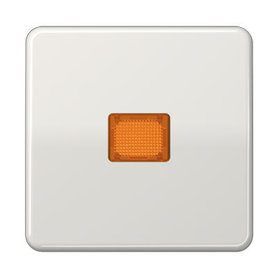 Клавиша с оранжевым окошком для выключателя с подсветкой; светло-серая, CD590KOLG