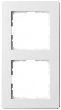 Рамка G-Flex 2-постовая, цвет белый глянцевый, G1102W, Jasmart Electric Рамка G-Flex 2-постовая, цвет белый глянцевый, G1102W, Jasmart Electric