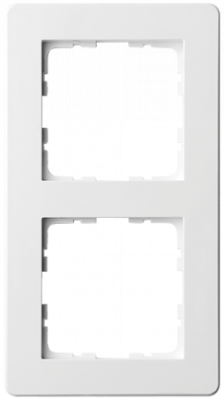 Рамка G-Flex  2-постовая, цвет белый глянцевый, G1102W, Jasmart Electric