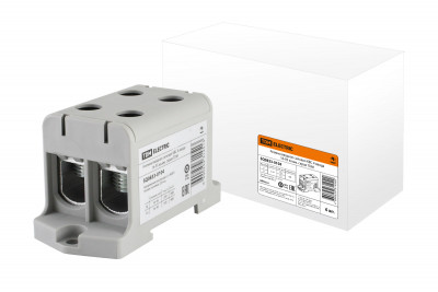 Клемма вводная силовая КВС 4 ввода 16-95 кв.мм. серая TDM Electric, SQ0833-0104