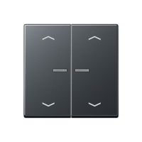 Клавиша для KNX кнопки, 1 группа, с окошком, символы стрелки; термопласт; матовый антрацит, A102KO5PBFANM