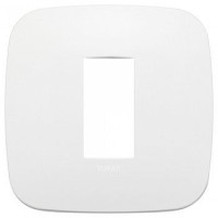 19671.26 - Vimar Накладка ROUND на 1 модуль полярный матовый