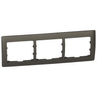 Legrand Рамка - Galea Life - 3 поста - горизонтальный монтаж - Dark Bronze, 771203