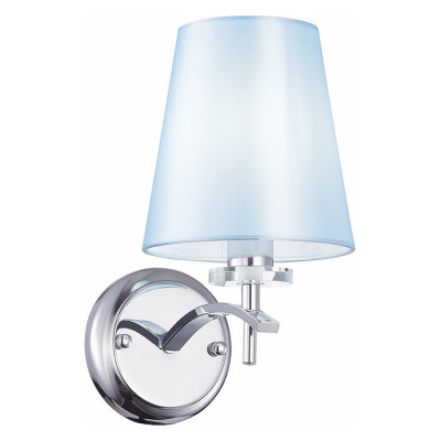 Evoluce SLE105611-01 Светильник настенный Хром/Светло-голубой E14 1*40W
