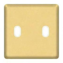 FD04321OR-A Fede Fede Накладка для  2-ного тумблера Real Gold+beige