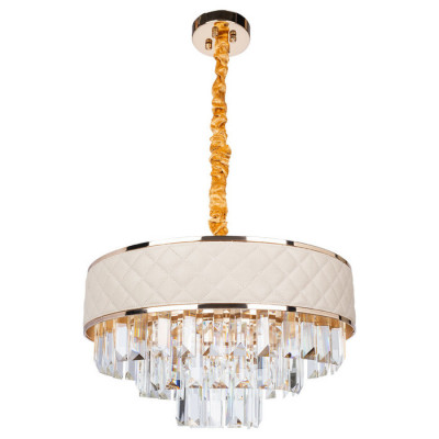 Arte Lamp ANNABELLE, Люстра, цвет арматуры - ЗОЛОТО, цвет плафона/декора - БЕЖЕВЫЙ, 6х60W E14, A1008LM-6GO