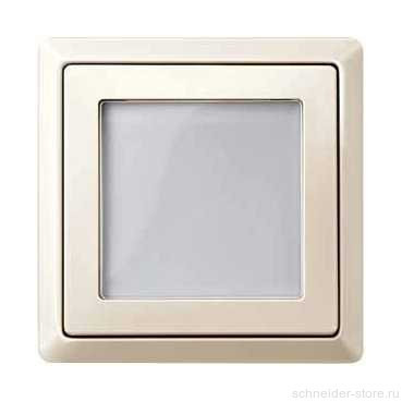 SD Накладка с окошком и полем для надписи для мех-зма диодн. сигн. лампы арт.№SCMTN5870хх, беж.