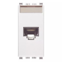 Vimar Розетка RJ45 NETSAFE CAT6 UTP 110, белая, 20339.6.B