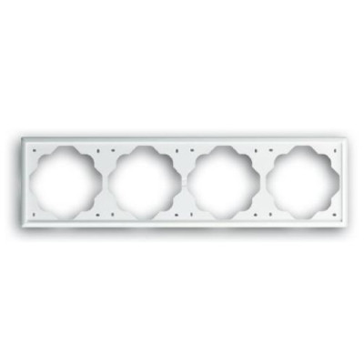 1724-74-507 1754-0-4224 Impuls Рамка 4-постовая, альпийский белый 2