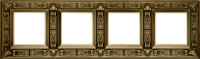 FD01414PB Fede Granada Рамка 4-ная, Bright Patina