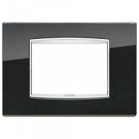 20653.C12 - Vimar Накладка классика для 3 модуля антрацит металлик