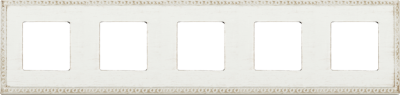 FD01215BD Fede Toledo Provence Рамка 5-ная, White Decape