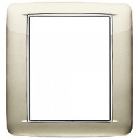 Vimar Накладка с закруглениями для 8 модулей шампань металлик, 20698.C07