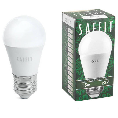Лампа светодиодная, 15W 230V E27 4000K G45, SBG4515, Feron 55213