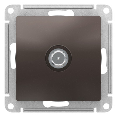 ATN000692 - ATLASDESIGN TV РОЗЕТКА проходная 4дБ, механизм, МОККО, Systeme Electric