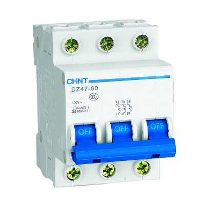 Chint Авт. выкл.DZ47-60 3P 2А 4,5кА х-ка D, 188009