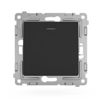 Выключатель 1-кл. СП Pixel 10А IP20 с индикатором механизм карбон TOKOV ELECTRIC TKE-PX-V1I-C14